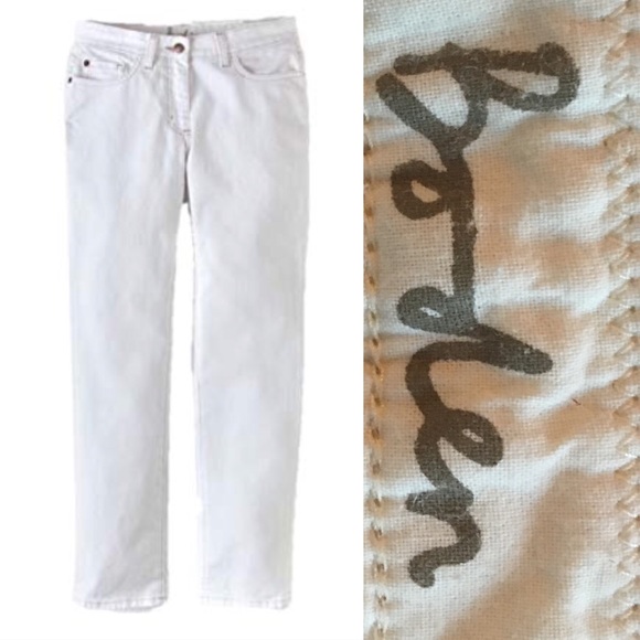 Boden Denim - Boden white ankle crop jeans 12L 12 tall